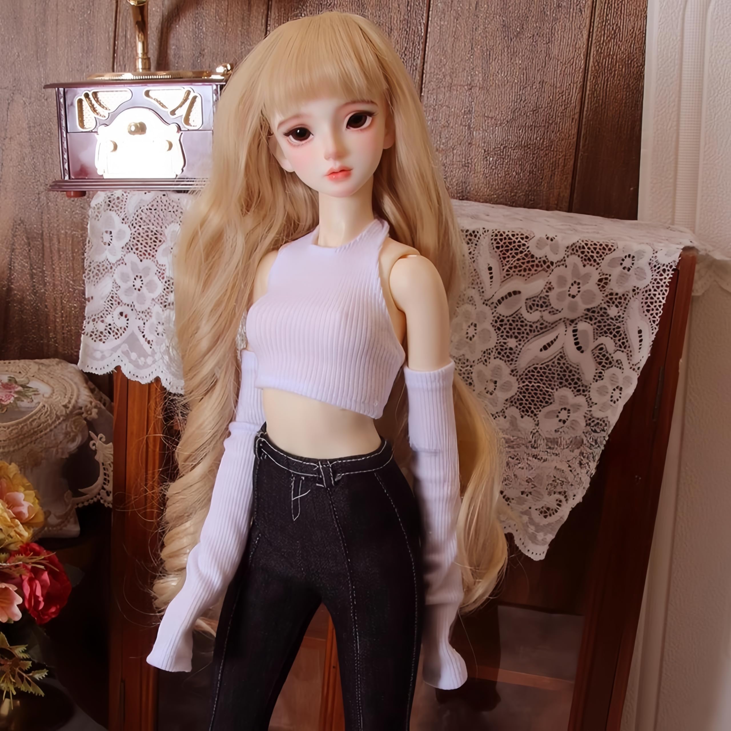 AMITD Bjd Doll Clothes Handmade Fashionable Clothing Suitable for 1/3 1/4 1/6 11.8 18 24 inch BJD SD Doll Gifts for Doll Lovers (F, 1/6)