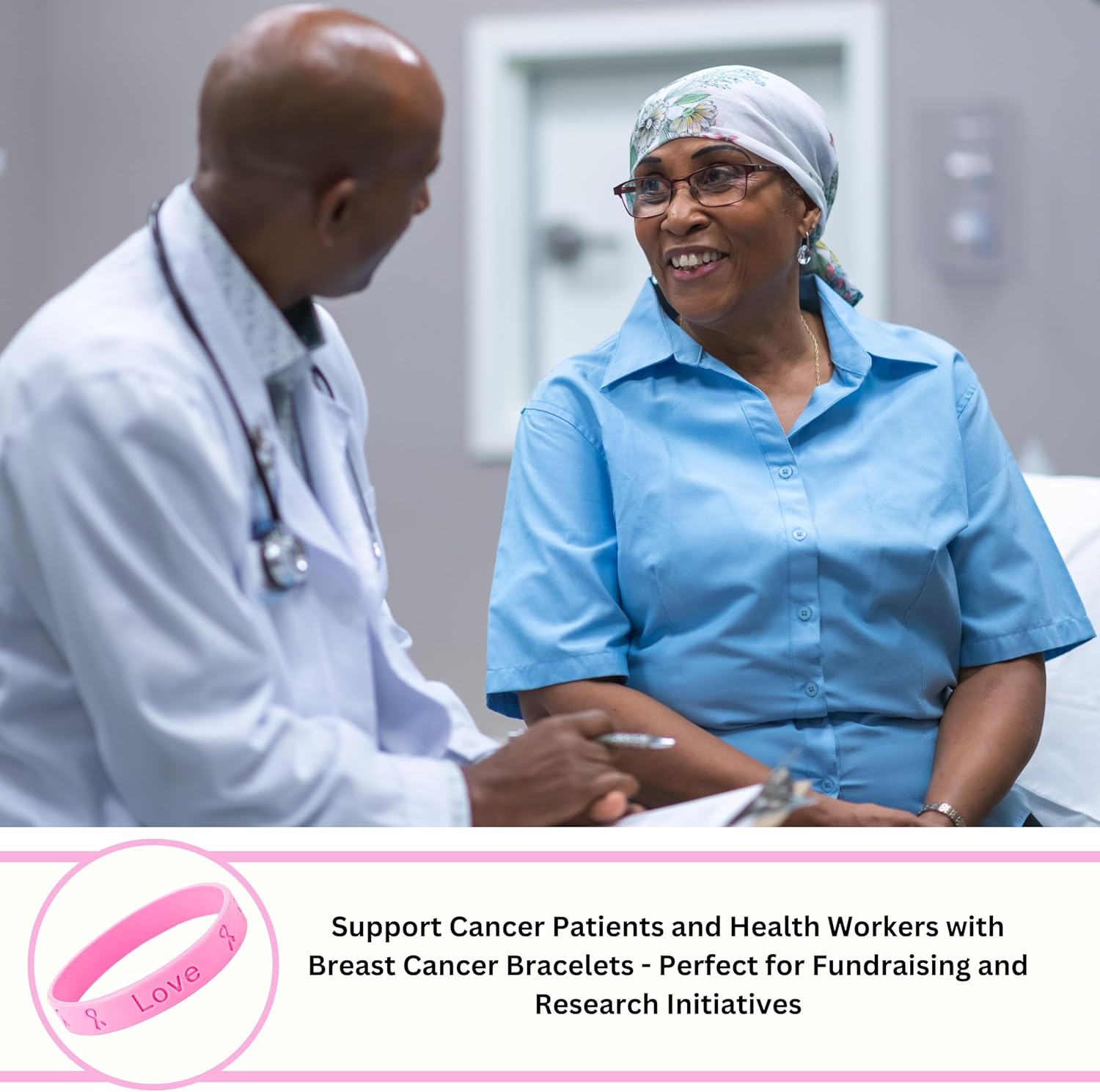 Breast Cancer Awareness Pink Silicone Bracelets - Ribbon Design for Women Survivors - Fundraising, Charity, Walks - Image 6