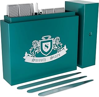 50 Premium Metal Collar Stays in Divided Box for Men - 2 Most Popular Sizes (24 - 2.2" & 26 - 2.5")