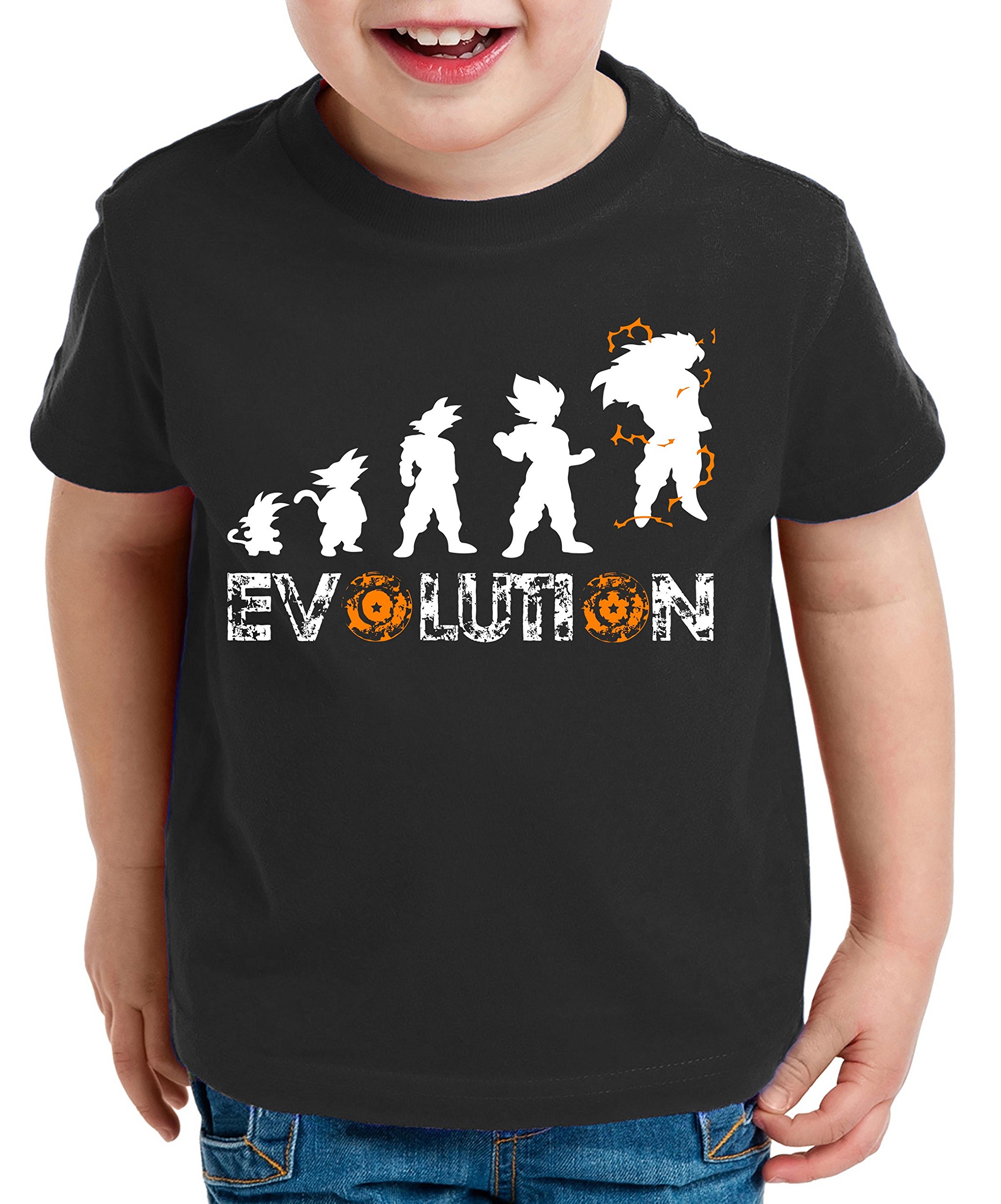 T-shirt WhyKiki Per Bambini Con Goku Super Saiyan: Dragon Ball In 100% Cotone