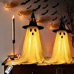 Enchanting AYGXU 2pcs Halloween Ghost Decor with Lights Review