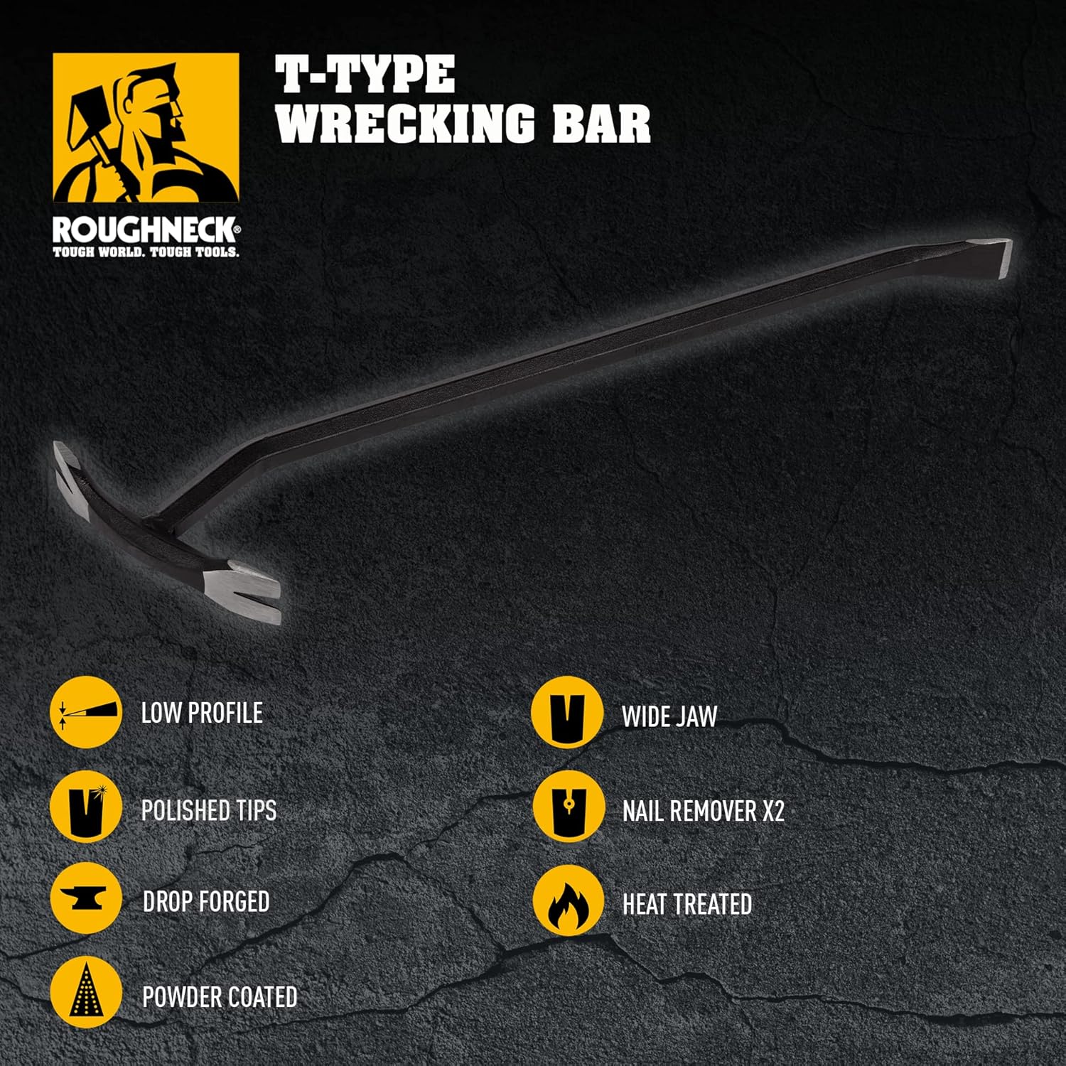Roughneck ROU64474 T-Type Wrecking Bar 610mm (24in)