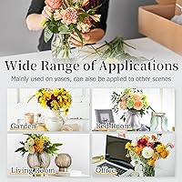 Vista 6 de Soporte para arreglos florales, soporte para arreglos florales con torsión de ramo reutilizable de oro, acero inoxidable, redondo, suministros