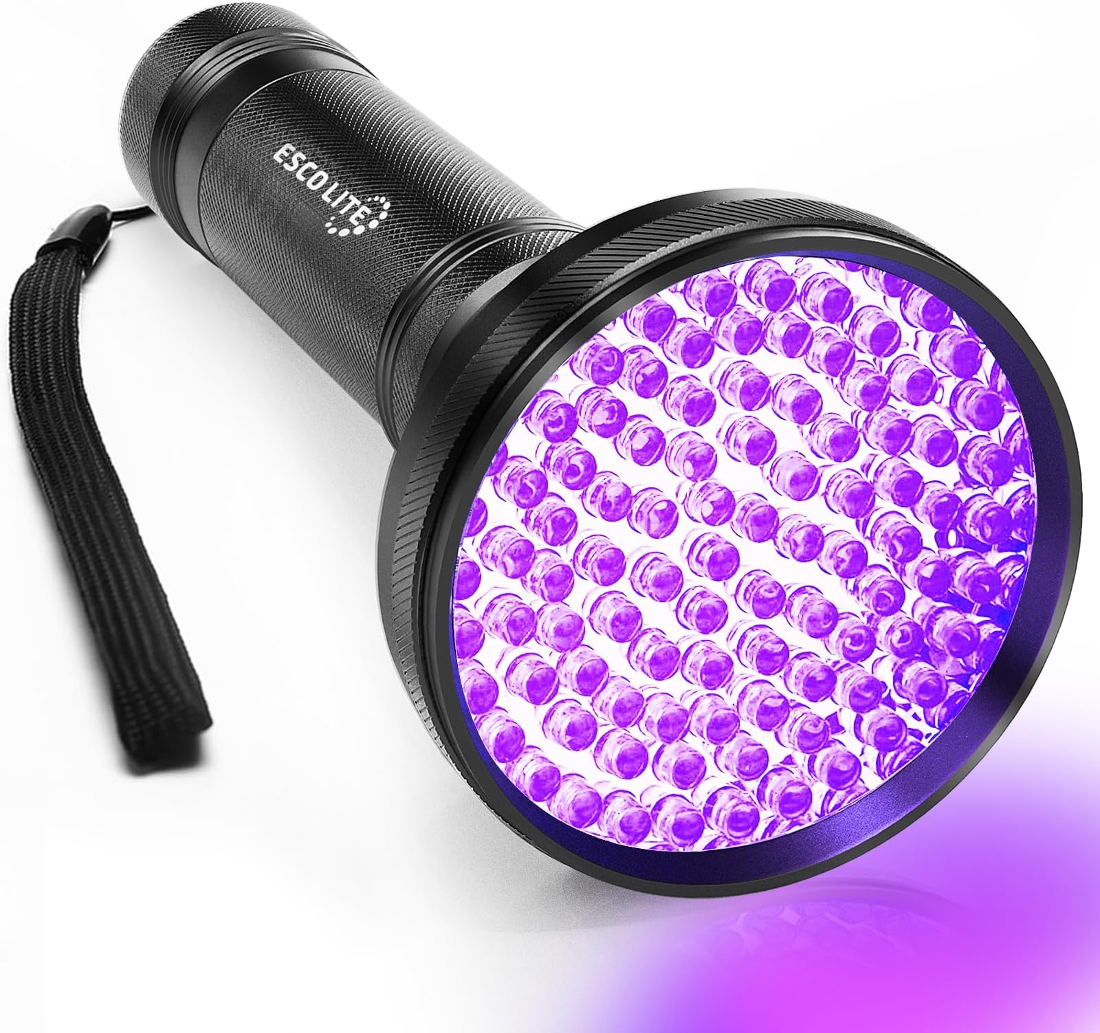 ESCO LITE Black Light UV Flashlight, 100 LED Black Light for Pet Urine Detection,Ultraviolet Flashlights for Dog Urine, Scorpions,Dry Stains and Bed Bug