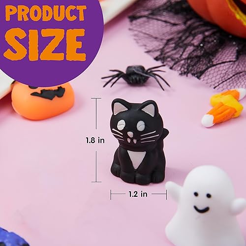 Miniatura 6 de JOYIN 48 juguetes blandos Mochi de Halloween, mini juguete esponjoso, lindo juguete para apretar, alivio del estrés, ansiedad para niños, regalos de
