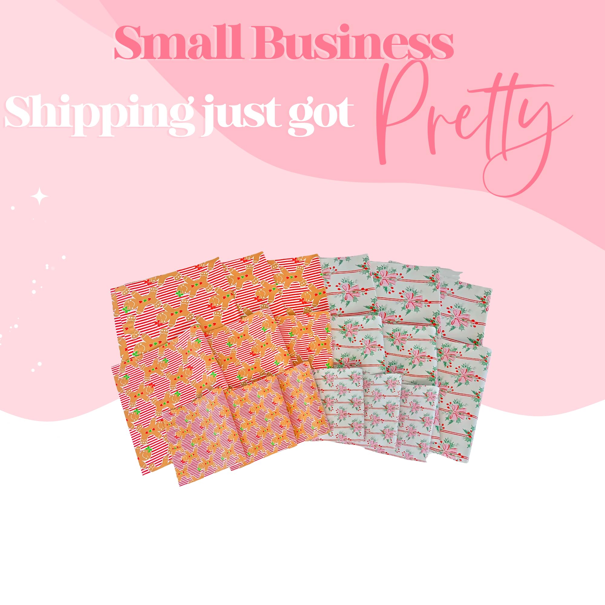 Christmas Poly Mailers - Variety Pack of 18 -2 Christmas Poly Mailers - Variety Pack of 18 -2