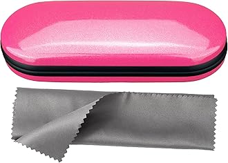 VemissHard Shell Eyeglass Cases, Lightweight Portable Glasses Case for Women Men