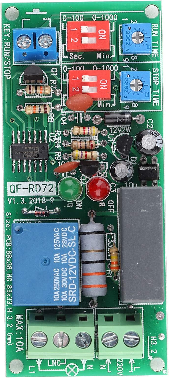 Timer Switch Module Adjustable Infinite Cycle Relay Fish Tank Pump Test Circuit Start Stop Function
