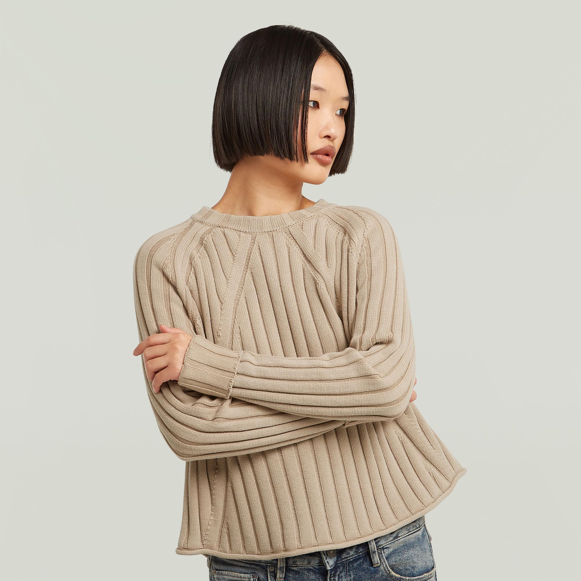 G-Star Washed Loose R Knit Wmn Sudadera Mujer (Pack de 1)