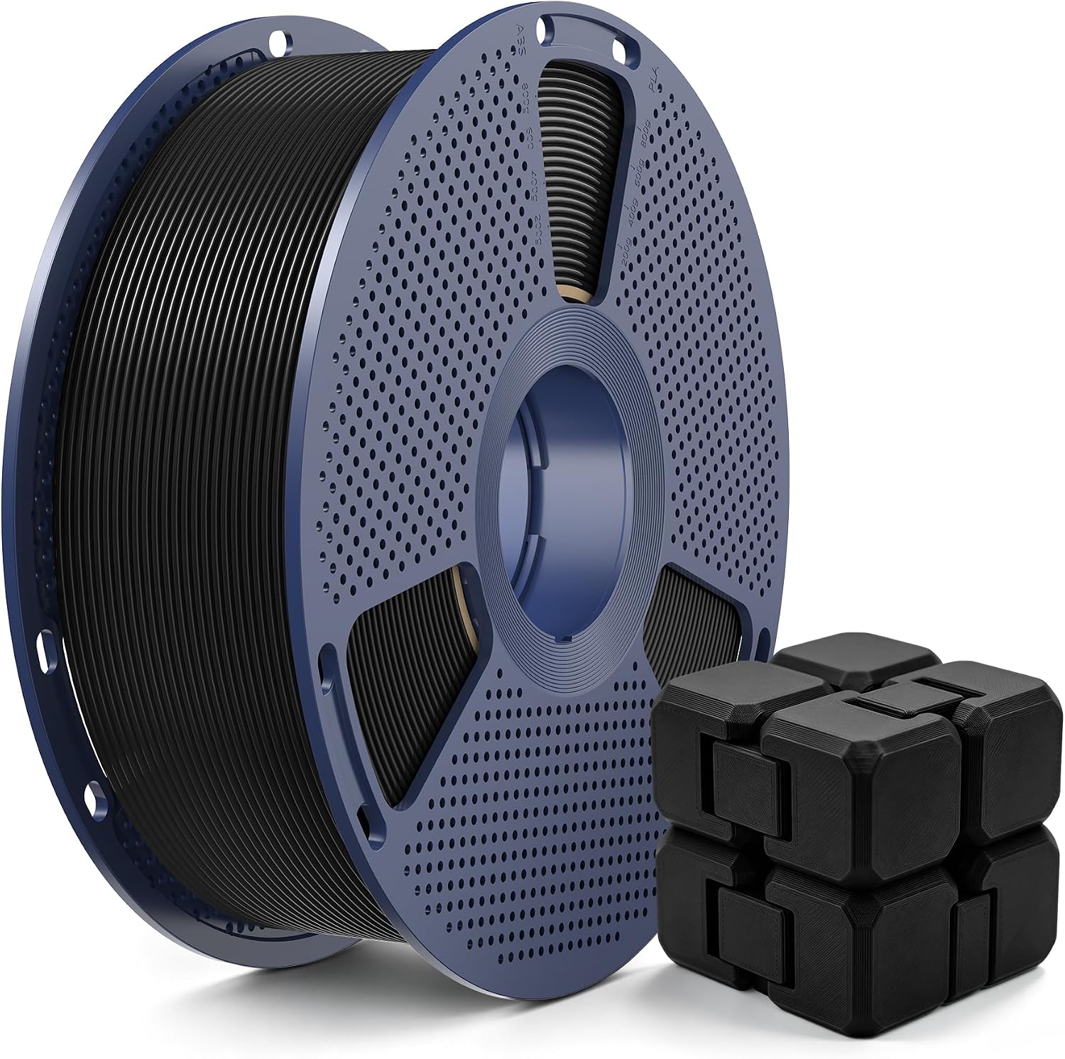 SUNLU PETG 2.0 Filament, 3D Printer Filament, Black, 1KG