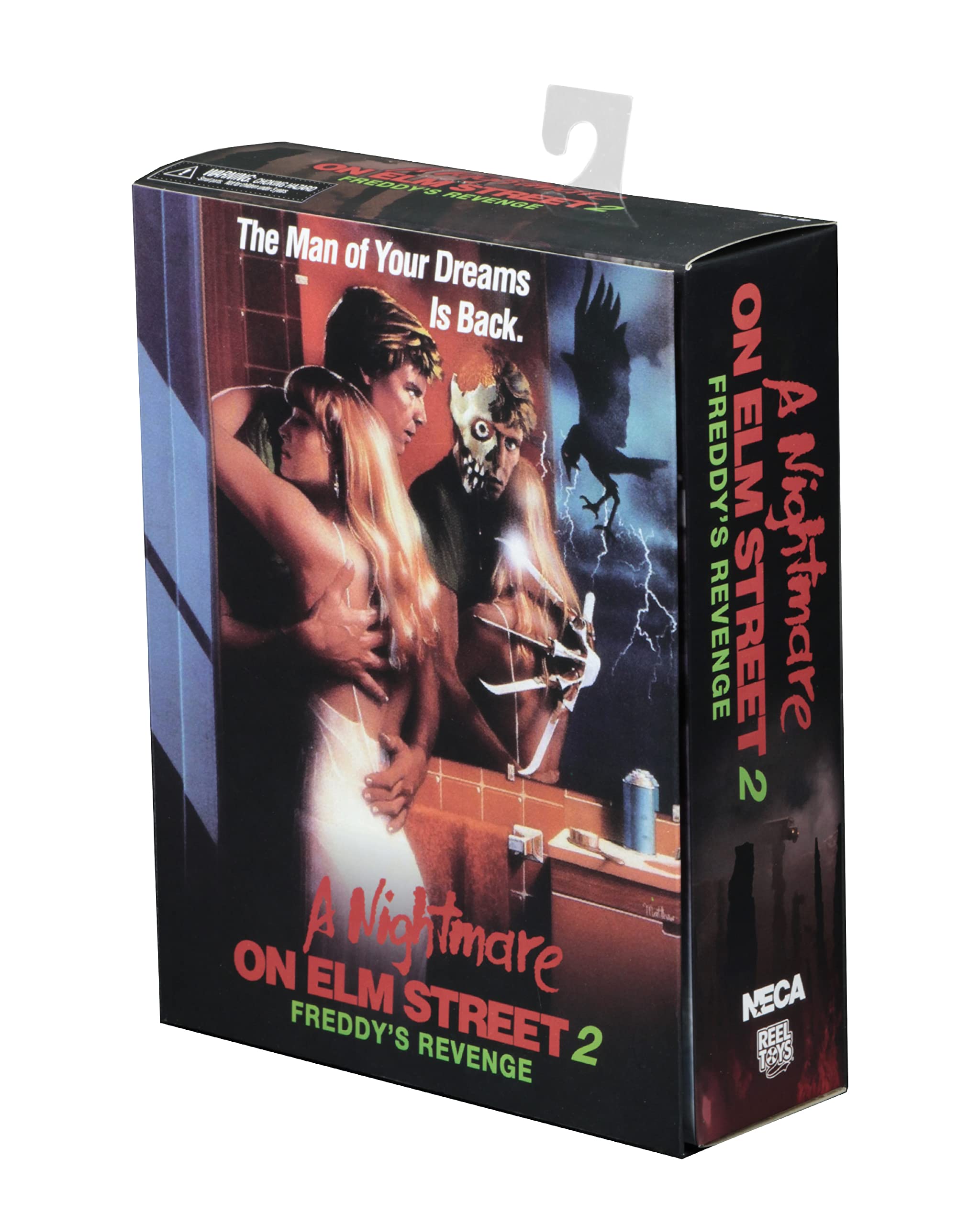 NECA Nightmare On Elm Street Figura Acción Freddy Krueger Ultimate Part 2 18Cm | Nightmare On Elm Street Freddy's Revenge Figura de acción Ultimate de 7 pulgadas - Freddy Krueger