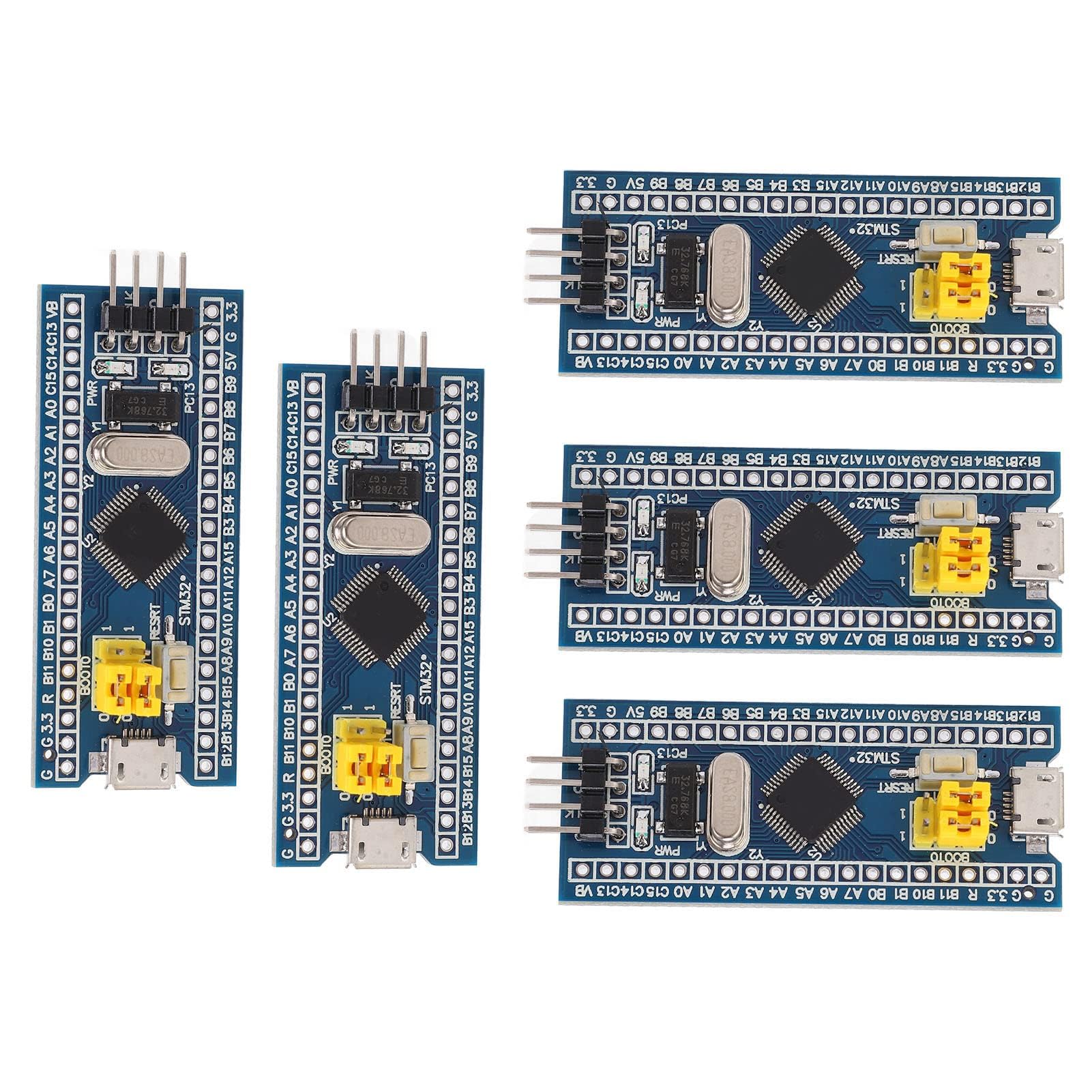 5PCS Stm32f103c8t6 Minimo Stm32f103c8t6, Stm32f103 Scheda di Sviluppo del 40 Pin ABS Learning Module con Interfaccia USB Mirco per
