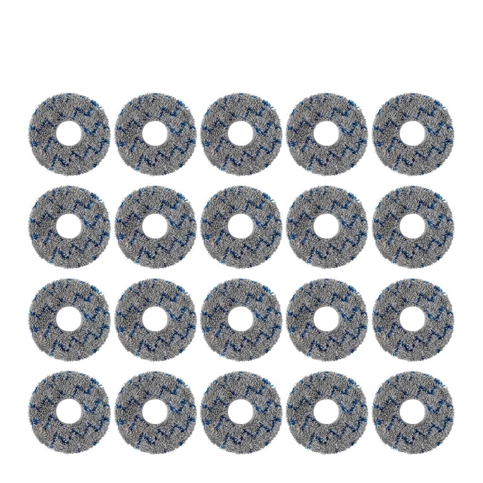 VIXWDRUTY Compatible For Xiaomi，S10+ / S10 Plus / B105 Robot Vacuum Cleaner Spare Parts Mop Cloth Pad(Mop-20PCS)