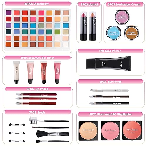 Miniatura 2 de Hot Sugar Kit de maquillaje para niñas preadolescentes de 10 a 12 años, juego de regalo de cumpleaños y Navidad para adolescentes de 16 a 18 años,