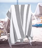 Vista 77 de Utopia Towels 4 Pack Cabana Stripe Beach Towel, 30 by 60 Inches, Oversized 100% Ring Spun Cotton Pool Towels, Highly Absorbent Quick Dry Bath Towels