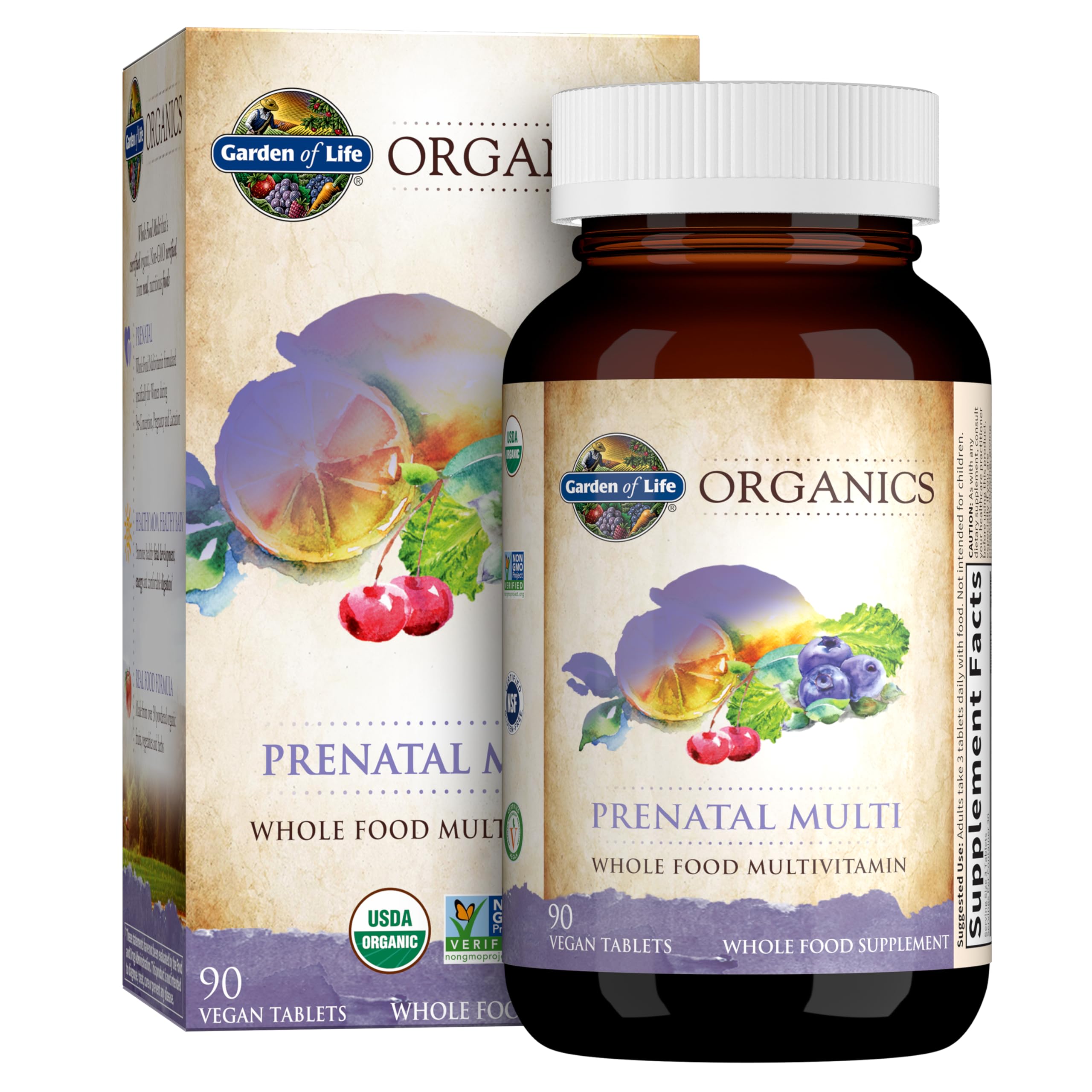 - Organics, Prenatal Multi, 90 Vegan Tablets