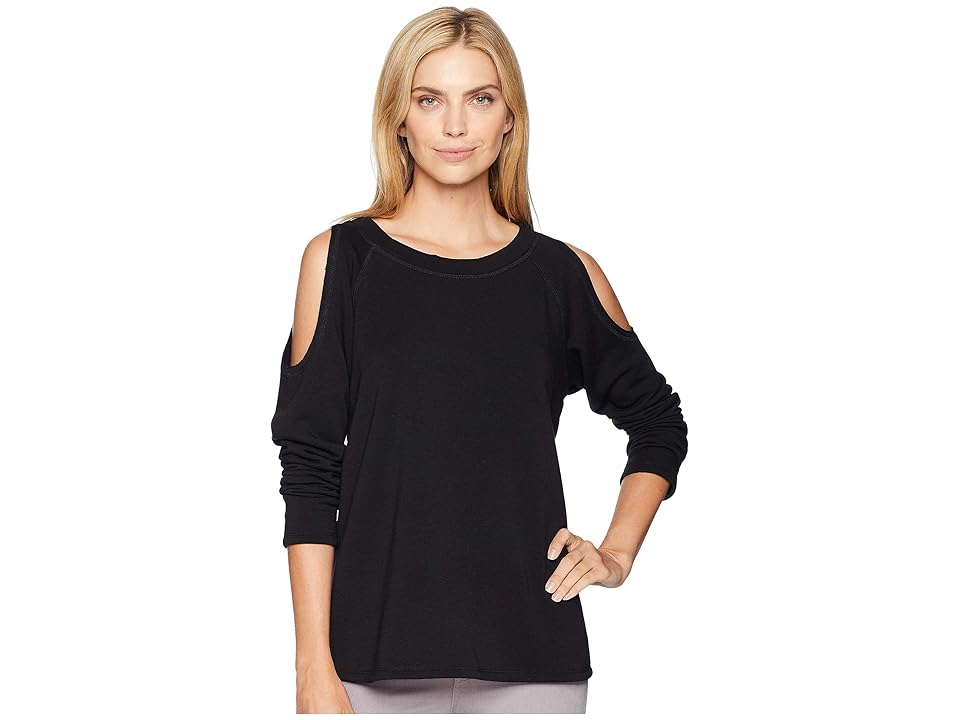 

Karen Kane Cold Shoulder Top (Black) Women's Clothing