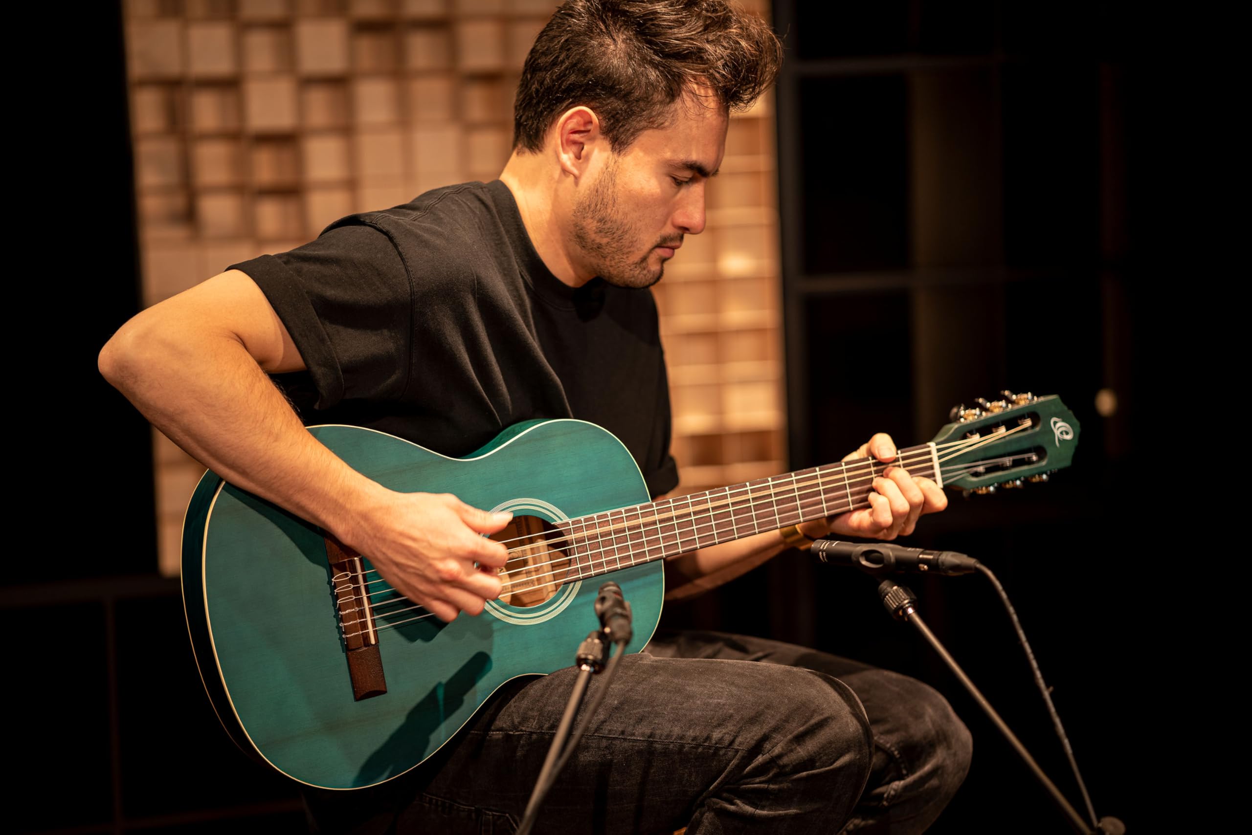 Ortega Guitars 3/4 Konzert Gitarre – Student Series – Fichte, Katalpa, Blau (RST5M-3/4OC)