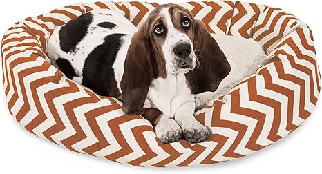 burnt orange dog bed