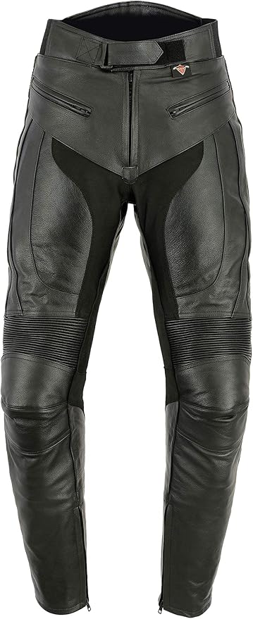 Biker Jeans Trousers Cruiser Leather Motorbike Motorcycle Pants - Foto 4