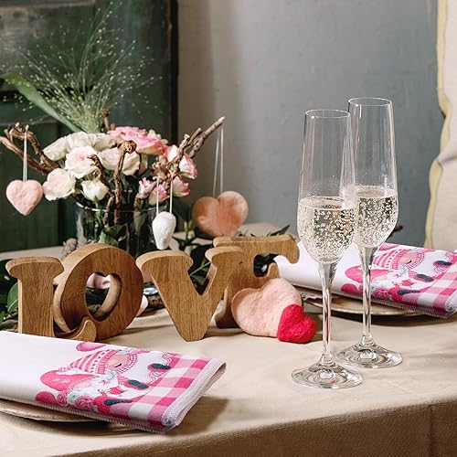 Miniatura 6 de Bencailor Juego de 6 toallas de cocina románticas para el día de San Valentín, toallas de mano para el hogar, baño, regalos de inauguración de la