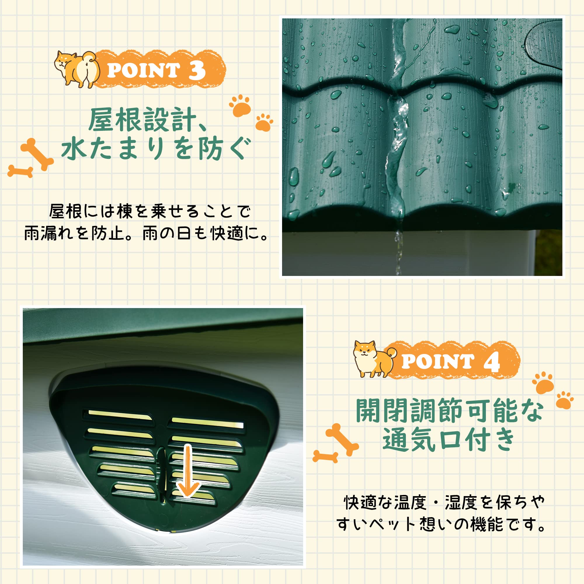 Amazon | 犬小屋 室内 屋外用 ペットゲージ 犬用 室内犬 犬舎