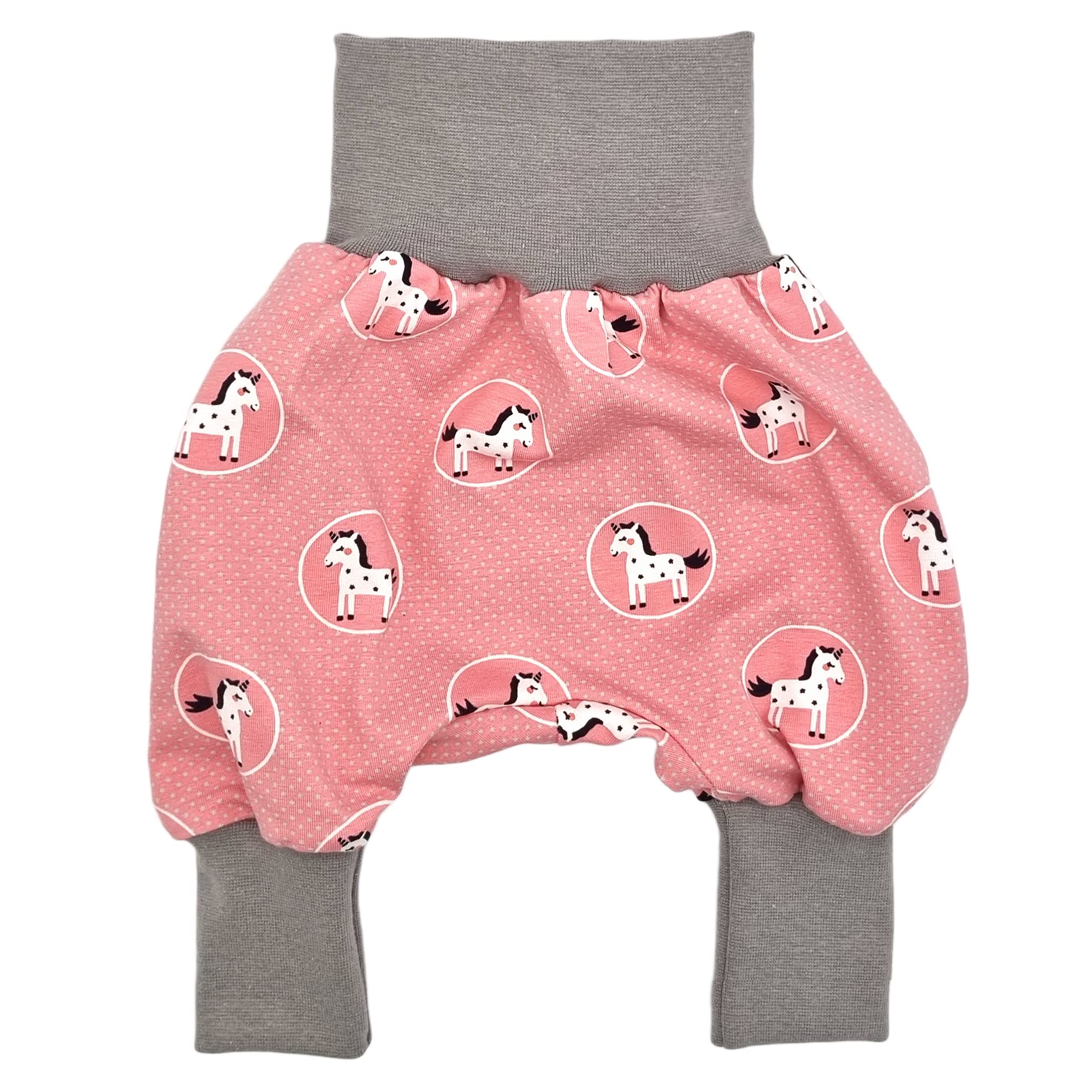 Hose für Mädchen - Kinderhose aus Baumwolle - Handarbeit - Baby Kinder Pumphose Jogginghose Haremshose Mitwachshose - 50-56, 62-68, 74-80, 86-92, 98-104, 110-122