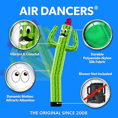 Miniatura 106 de LookOurWay Air Dancers Inflatable Tube Man Attachment - Wacky Waving Inflatable Dancing Tube Guy for Business Promotion - Blower Not Included
