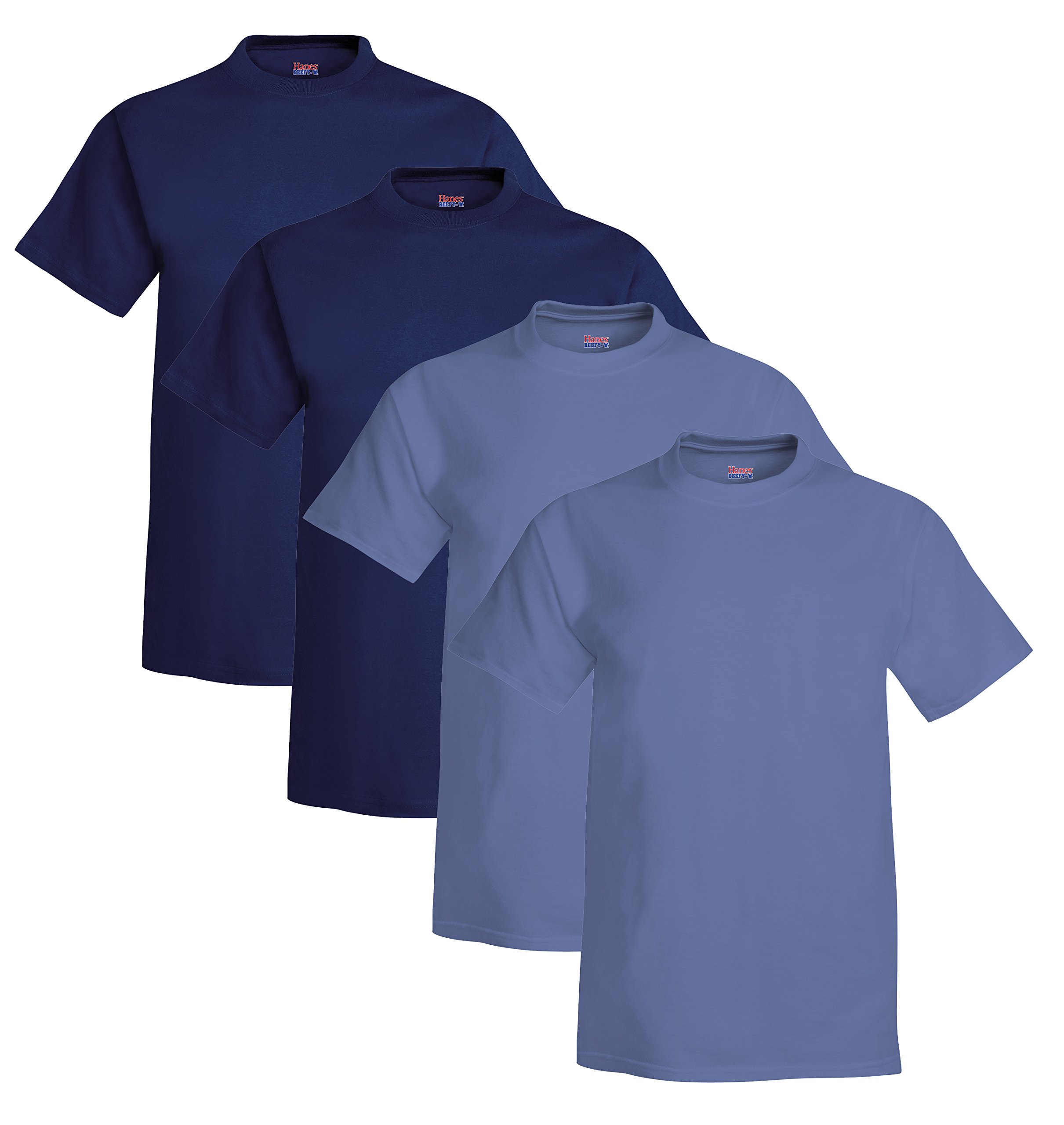 HanesMen's Beefy-T Short Sleeve T-Shirt (Pack of 4)