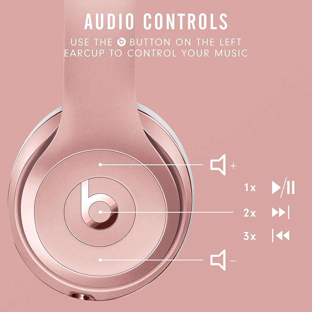 Beats Solo 3 Wireless Rose Gold ビーツ ソロ Beats Solo3 Wireless Headphones - 40 Hour Battery Rose Gold