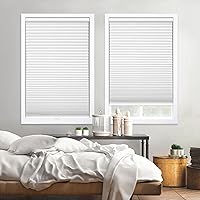 Vista 4 de DEZ FURNISHINGS Cordless 1.5" Blackout Cellular Shade, 38.5"W x 64"H, White