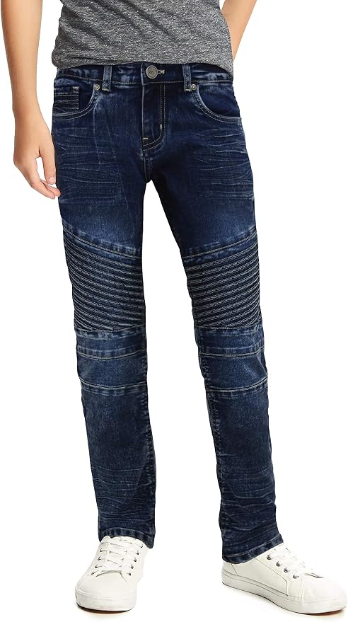 X RAY Slim Fit Biker Pants for Boys 