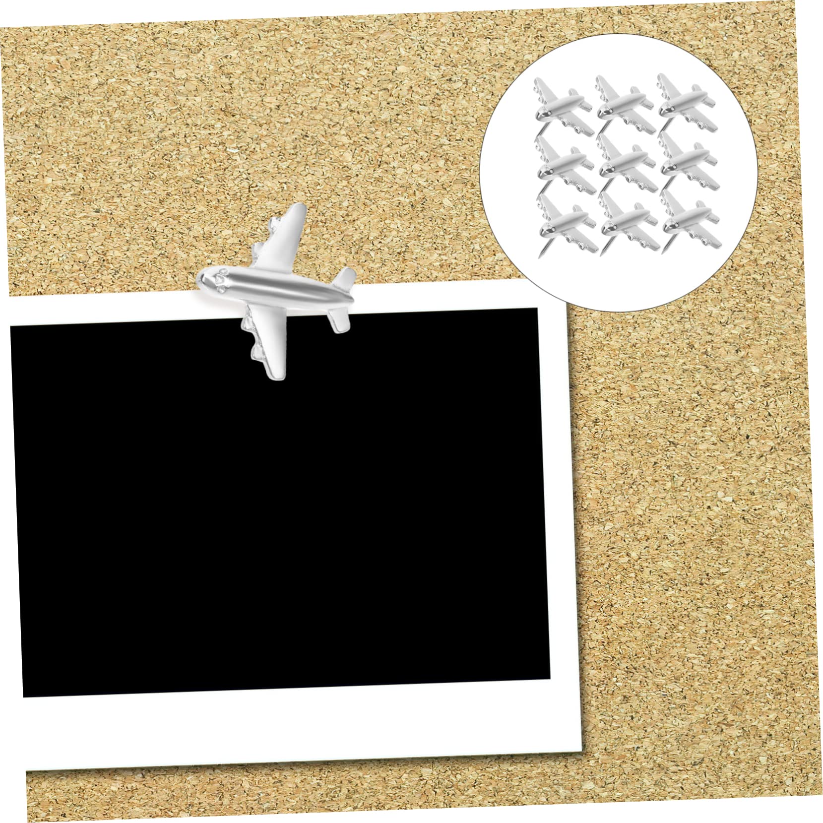 MAGICLULU 120stücke Metall Flugzeug Pushpins Dekorative Pinnwandnadeln Für Fotos Karten Und Ankündigungen Leicht Und Praktisch Für Schule Büro Und Zuhause