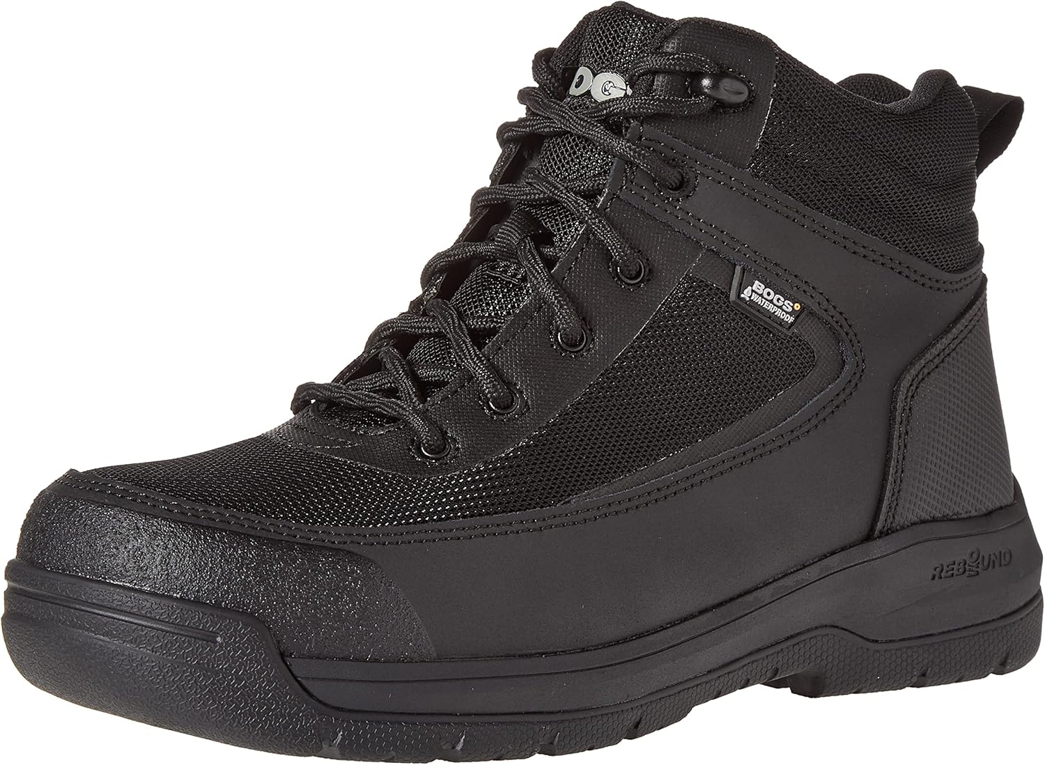 Bogs Mens Shale Mid GlacialGrip PP WP Puncture Proof Waterproof Boot, Black, Size 11.5