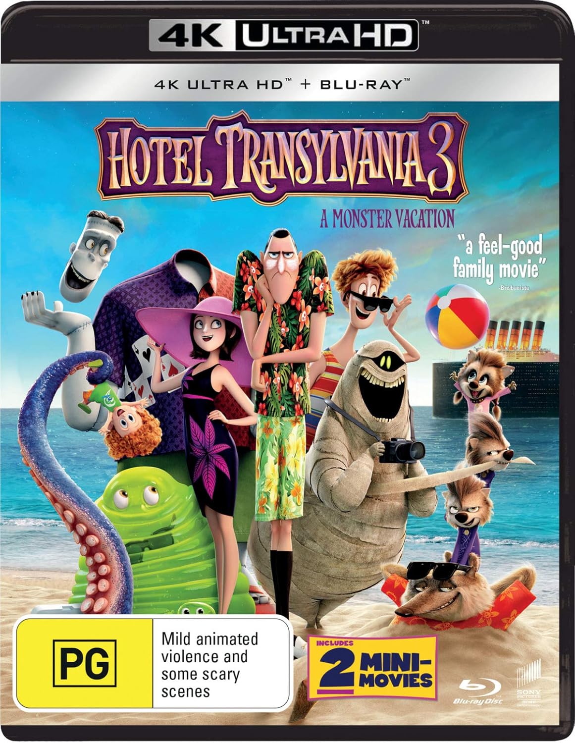 Amazon.co.jp Hotel Transylvania 3 (4K Ultra HD + Bluray) DVD・ブルーレイ
