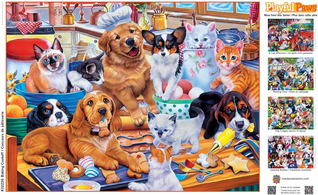 MasterPieces 300 Piece EZ Grip Jigsaw Puzzle - Baking Cookoff - 18"x24"