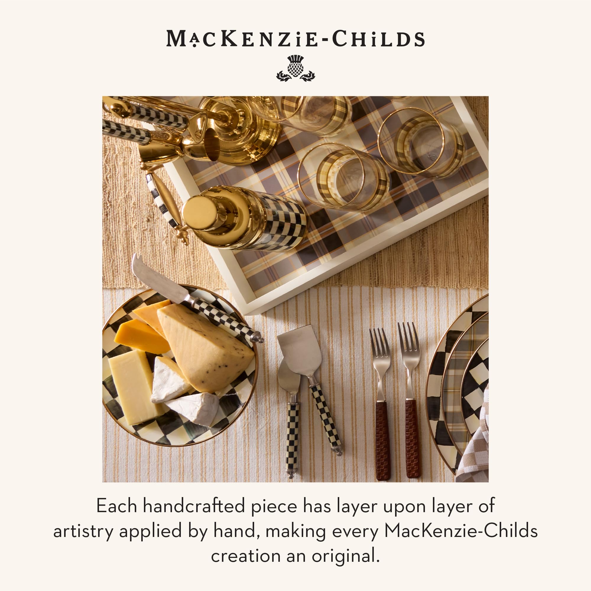 Amazon.com: MACKENZIE-CHILDS Supper Club Cheese Knife Set