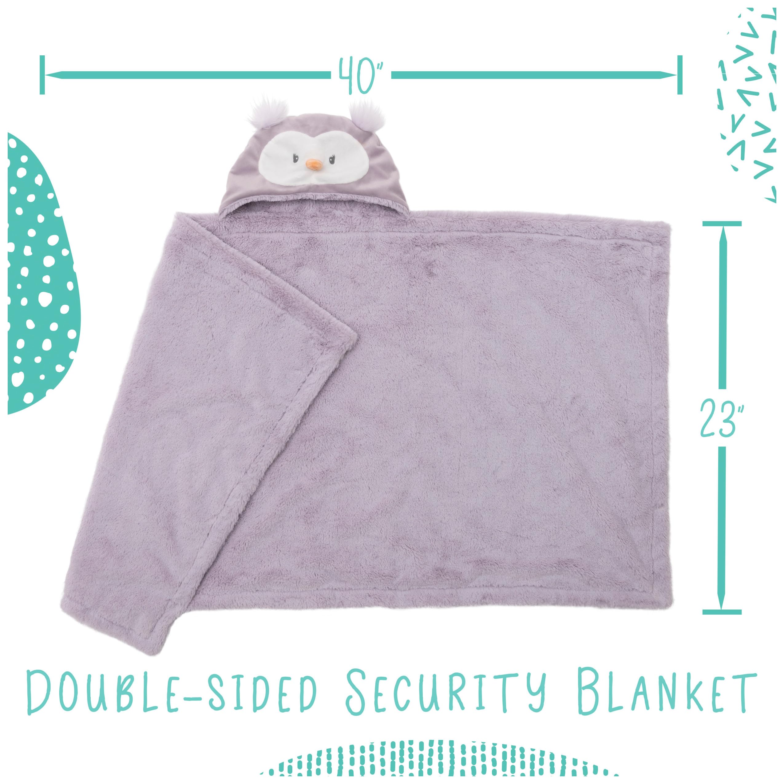 Baby GUND Lil’ Luvs Quinn Owl Plush – 12" Purple & White Stuffed Animal For Newborns - View #11