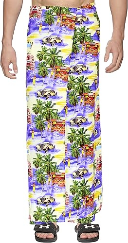 Miniatura 4 de LA LEELA Men's Sarong Bath Wraps Swim Pareo