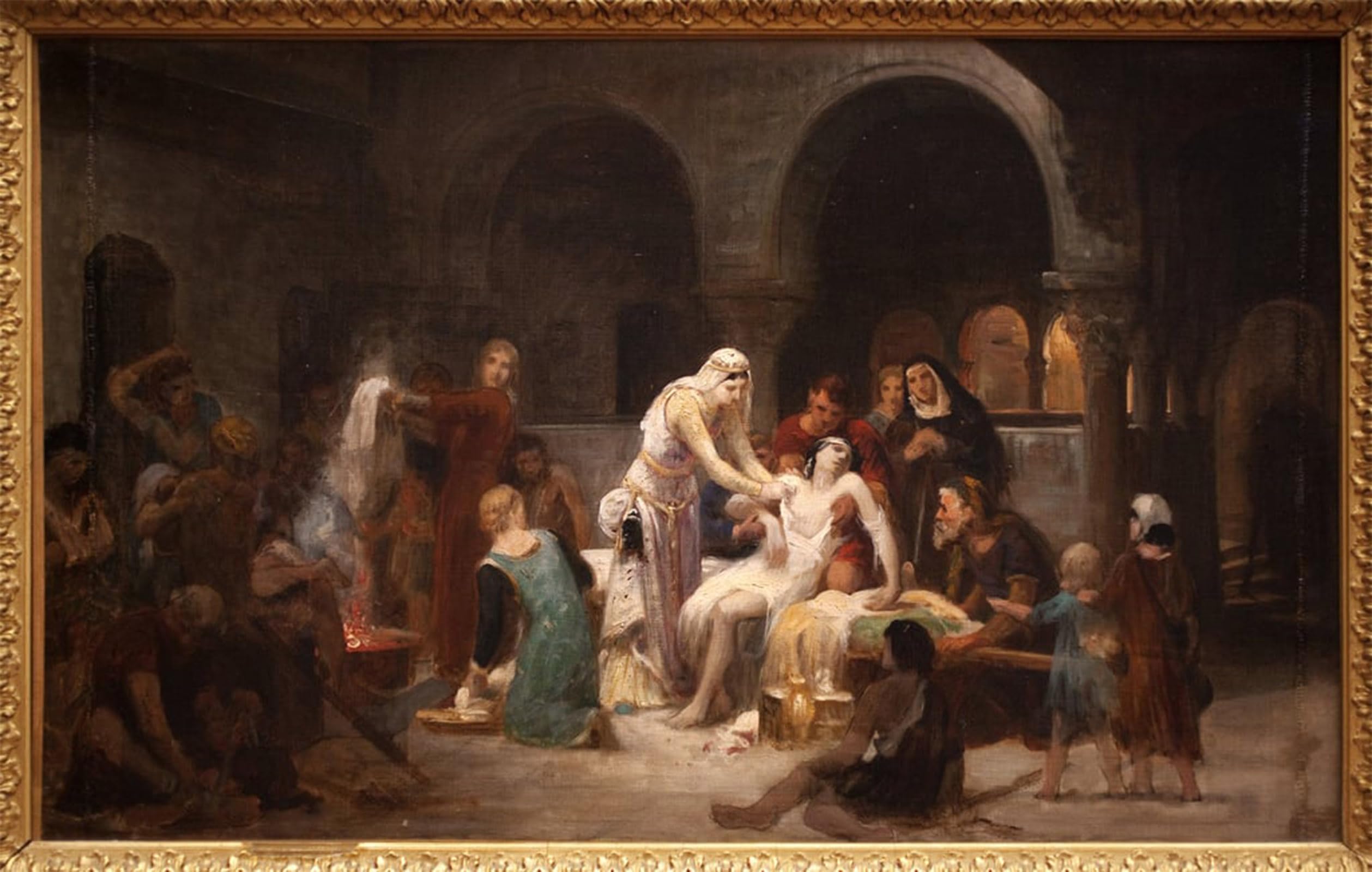 Impression Tableaux Graffiti Art Mural Sainte Elisabeth Pierre Auguste Cot 60x90 - 5