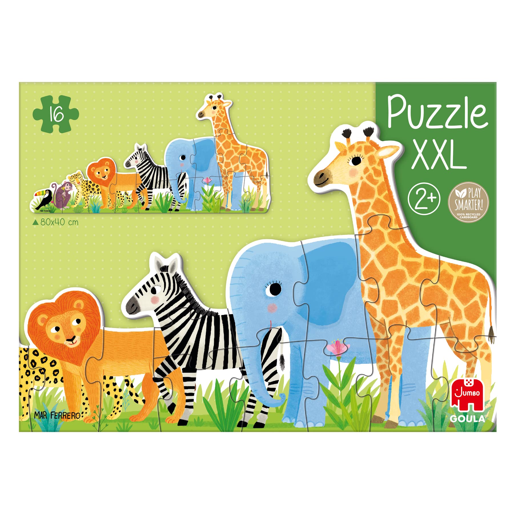 Goula - Puzle XXL Selva, Puzle de carton de piezas grandes para niños a partir de 2 años — view 5