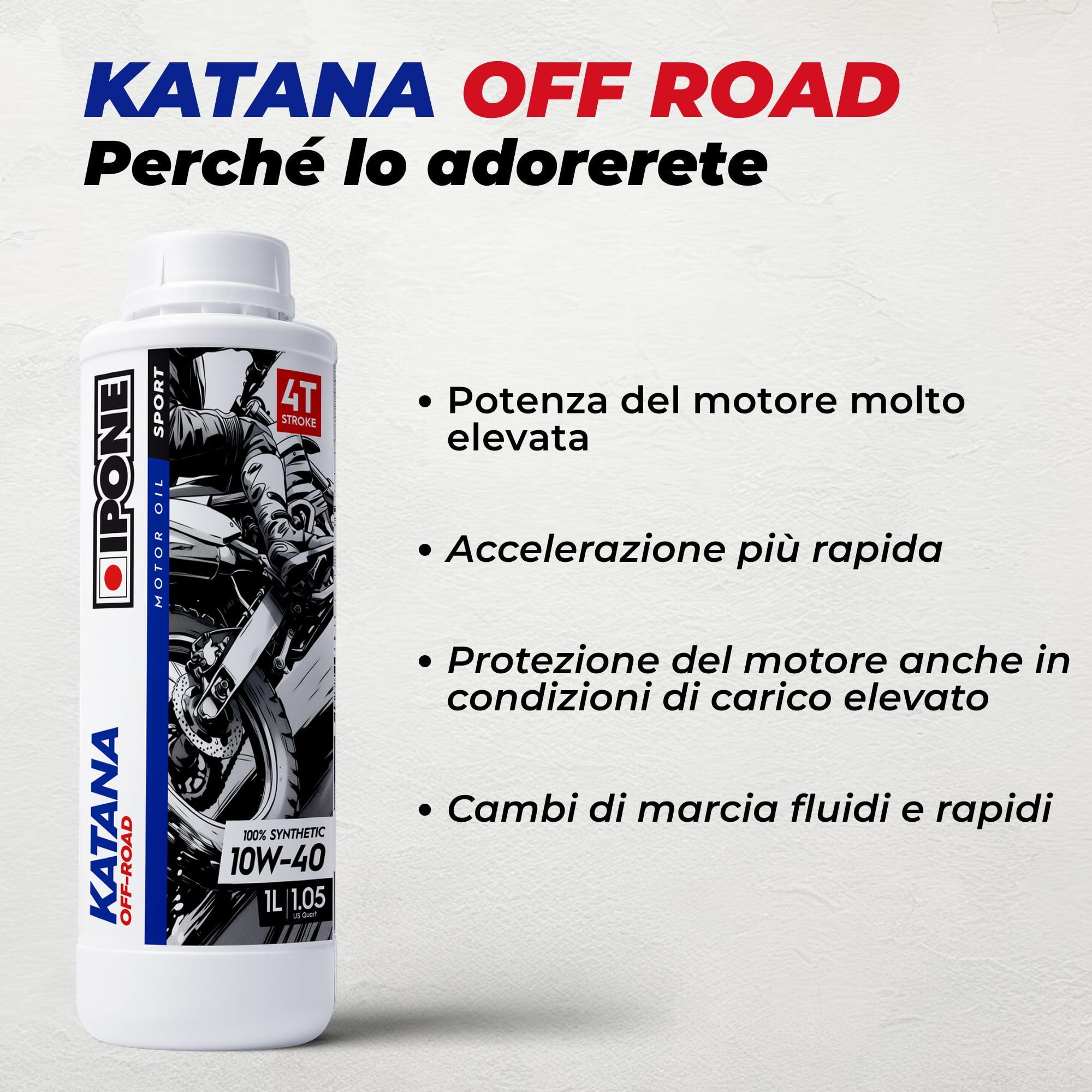 IPONE Katana Off Road 10W-40 Olio motore 4 litri