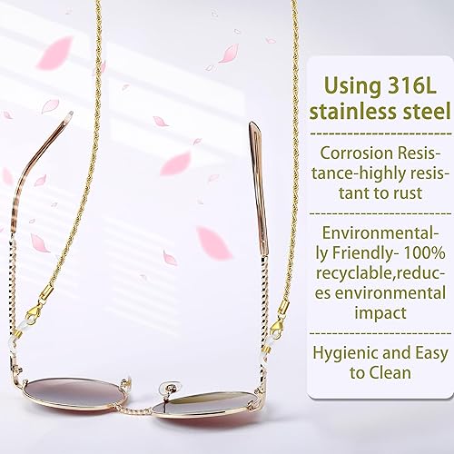 Miniatura 2 de Correa de gafas. Cadenas para gafas de lectura para mujeres y hombres. Joyería, accesorio para gafas