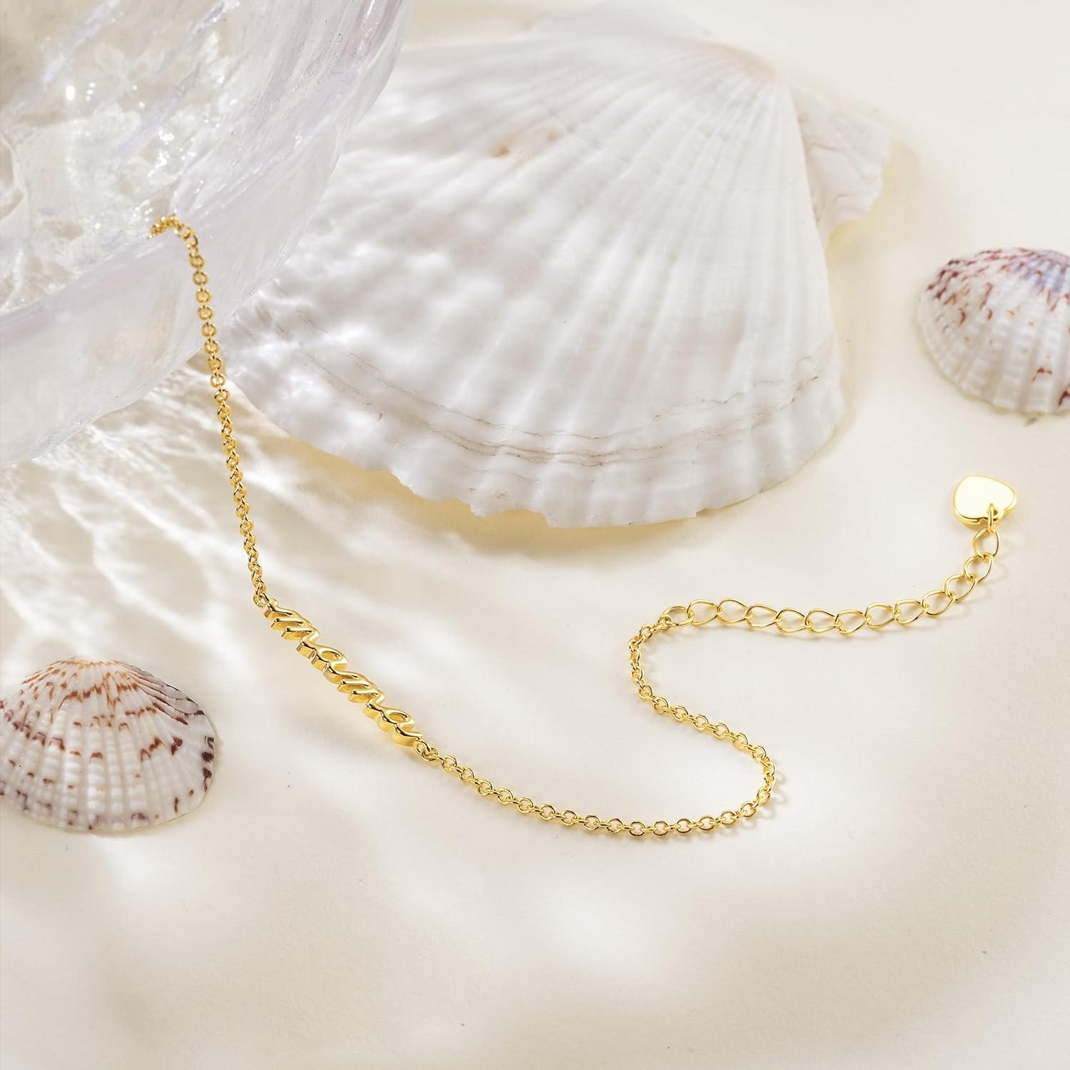 Mama Bracelet 14K Gold Bracelets for Women Gold Bracelets for Women Stack Minimalist Style with Heartfelt Emotion Mama Bracelet for Women