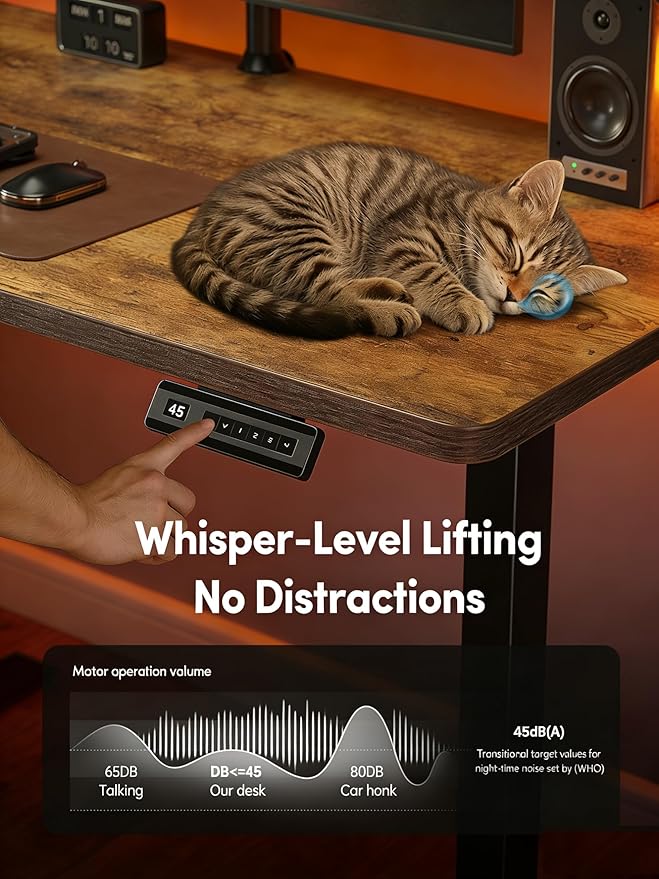 Escritorio Ajustable Eléctrico Standing Desk 81x51cm Vintage miniatura 8