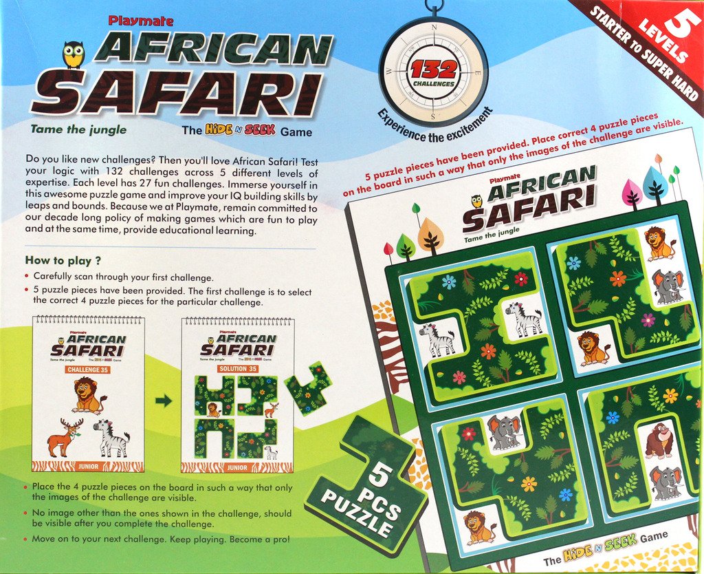 Buy African Safari Hide N Seek Puzzle Game Online at Low  display picture 1