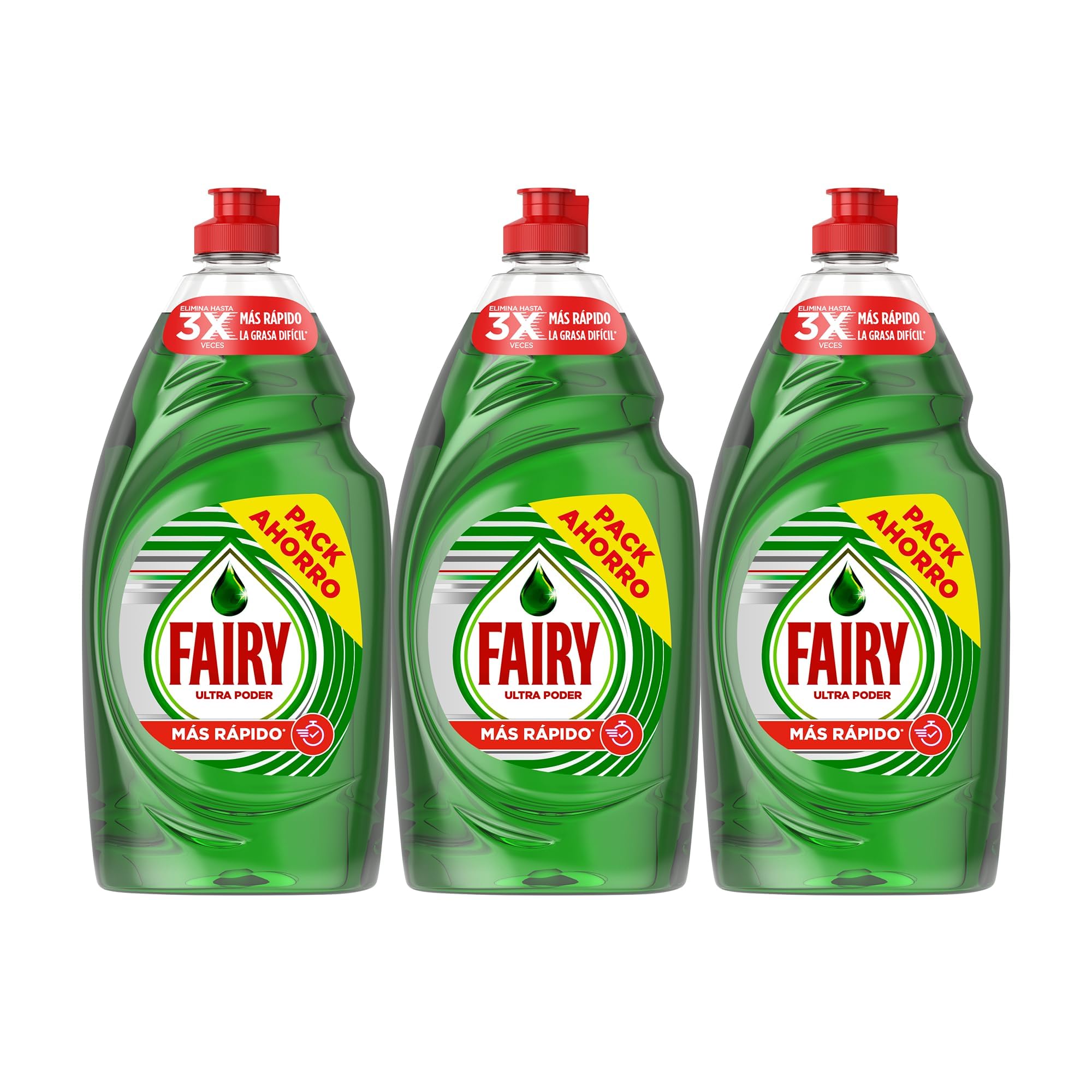 Fairy Ultra Poder: Lavavajillas 3x900ML Antigrasa Efectivo
