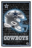 Vista 11 de NFL Dallas Cowboys - Póster de pared con casco neón 23, 34 pulgadas de largo x 22.4 pulgadas de ancho, versión premium sin marco
