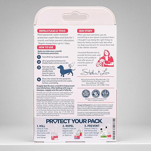 Miniatura 2 de Wondercide - Repelente contra pulgas y garrapatas para perros - Repelente de pulgas, garrapatas y mosquitos, prevención para perros con aceites