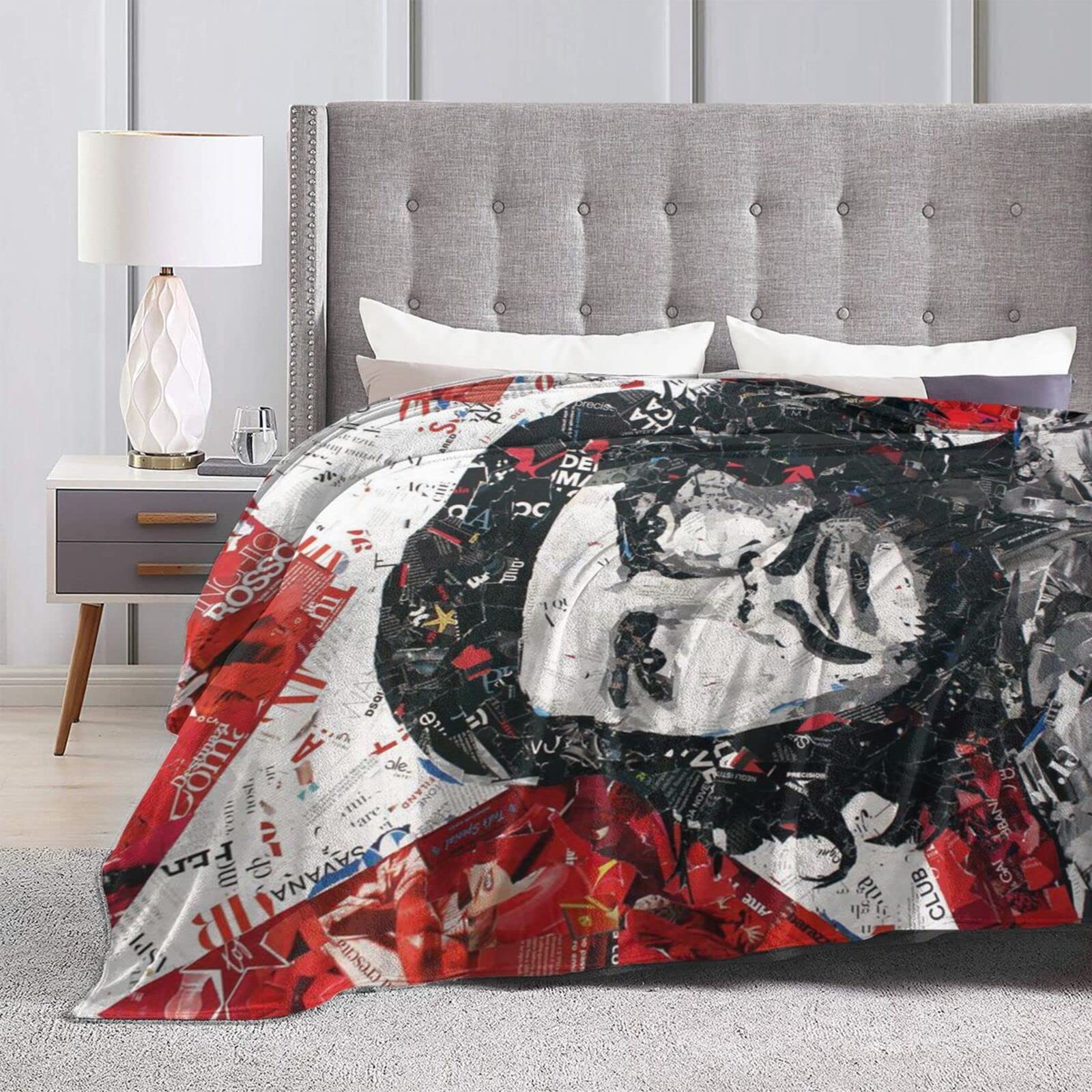 Che Guevara Decke Aus Flanell-Fleece – Ultraweiche Überwurfdecke Für Couch & Bett, Schwarz